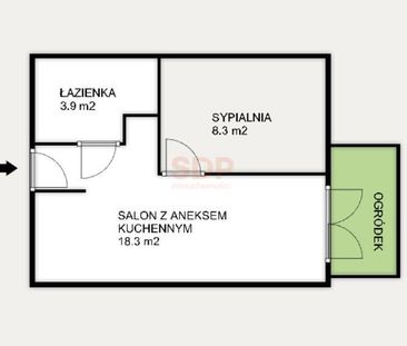 komfortowe mieszkanie 2-pokojowe z ogródkiem | siłownia | Jagodno - Zdjęcie 5