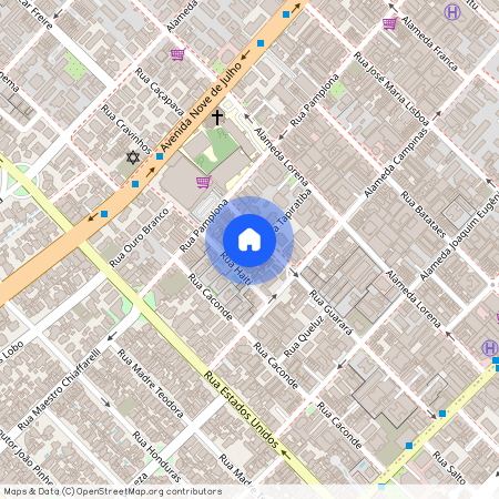 Rua Haiti, Jardins, São Paulo - SP, 01425-010, Brazil