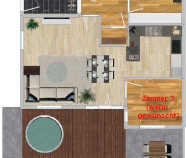 Moderne Erdgeschosswohnung mit Sauna & Garten - Photo 6