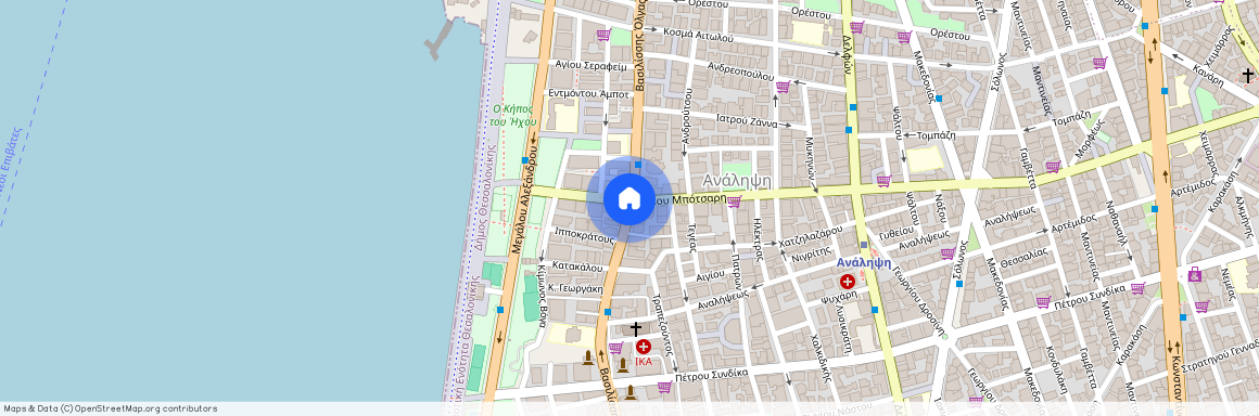 Λεωφ. Βασιλίσσης Όλγας, Θεσσαλονίκη 546 43, Ελλάδα (54643)