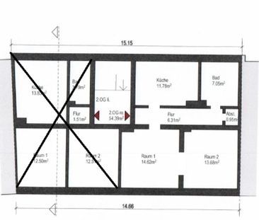 Wohnung Remscheid Nähe Zentrum, HBF, für Jobcenter zu teuer - Photo 1