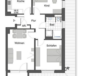 Neubauwohnung in Darmstadt-Ludwigshöh. Erstbezug! - Photo 5