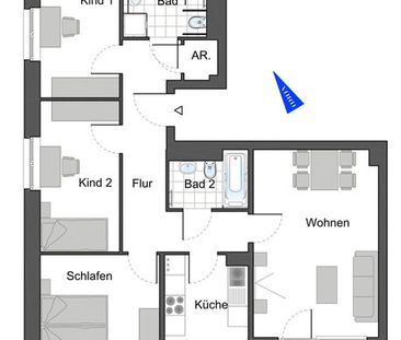 4-Zimmer-Neubauwohnung in Darmstadt-Bessungen - Foto 2