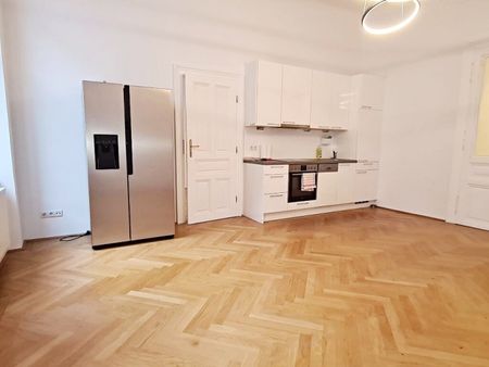 AUGARTEN-NÄHE, 48 m2 Altbau, Wohnküche, 1 Zimmer, Wannenbad, Parketten, 2. Liftstock, Rembrandtstraße - Foto 4