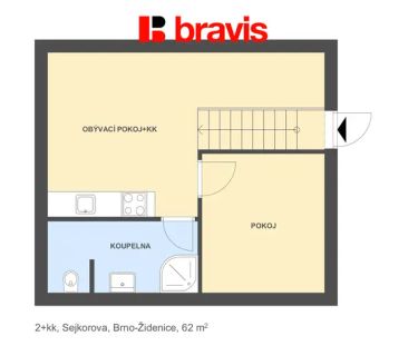 Pronájem bytu 2+kk v rodinném domě, ul. Sejkorova Brno - Židenice, ... - Photo 3