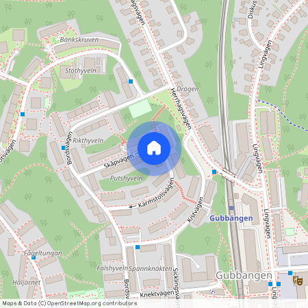 Karmstolsvägen, Enskede