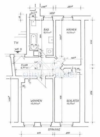 Einbauküche und Badewanne - 2-Zimmer - Photo 3