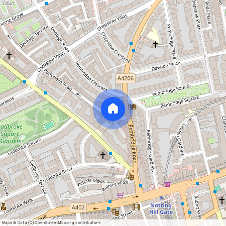 Pembridge Villas, Notting Hill, London, W11