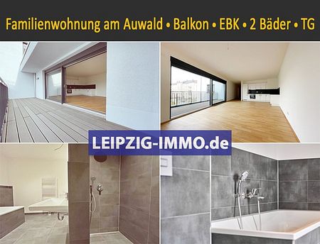 Leipzig: VERMIETET: NEUBAU * Familienwohnung an der Weißen Elster * großer Balkon * EBK * 2 Bäder * Ankleide * Tiefgarage - Photo 5