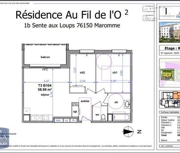 Location Appartement 3 pièces 58m² MAROMME 76150 - Photo 5