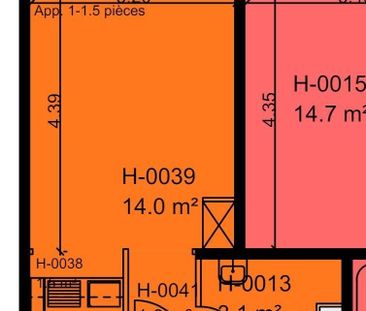 1 Zimmer, 20 m², 1. Stock - Photo 2