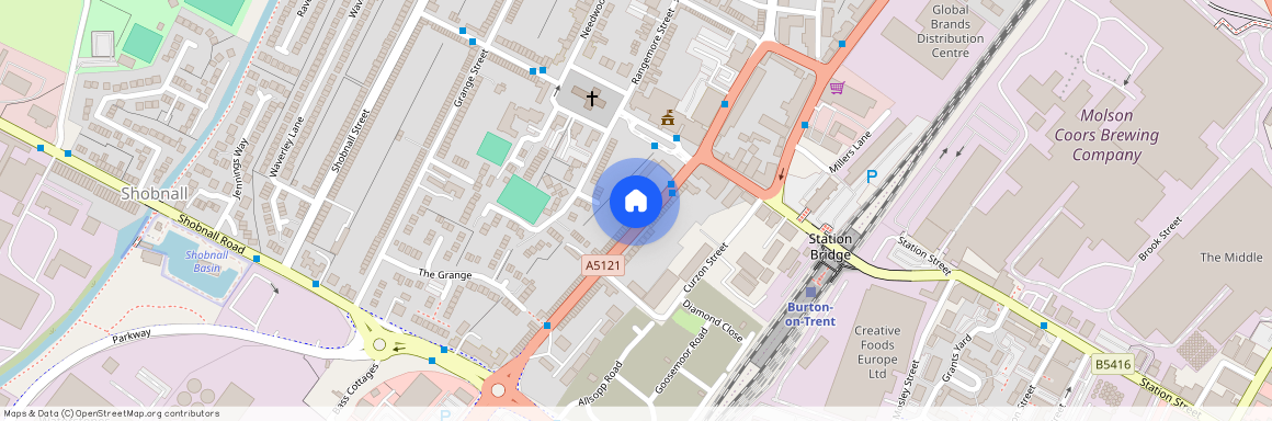 Wellington Street, Burton-on-Trent, DE14, Wellington Street, Burton-on-Trent, DE14 2DP