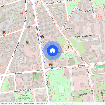 ul. Jana Matejki, Śródmieście Południowe, Śródmieście, Warszawa, mazowieckie