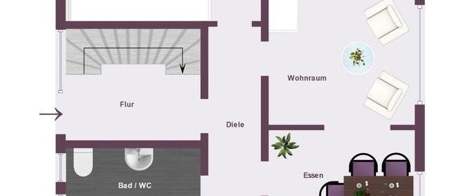 Modernisierte 3 Zimmerwohnung in Ruhiglage - Photo 1