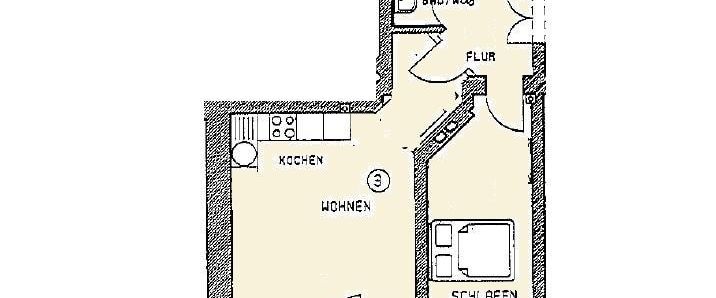 Strießen! Elegante kleine 2-R-Whg Parkett+ Balkon! - Photo 1