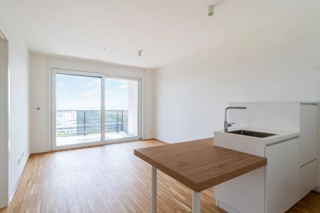 TABA Tower - Serviciertes Apartment mit grandiosem Fernblick direkt an der U1 Oberlaa - begehbarer Kleiderschrank, inkl. Heizung, Kühlung, Strom, Internet und Fitnessraum! - Photo 3