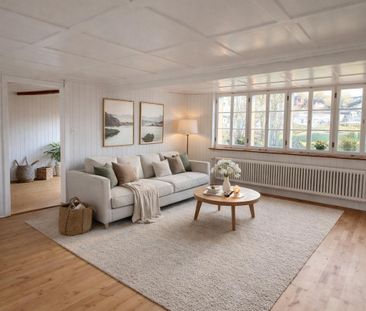 Exklusive 5.5-Zimmer-Wohnung mit Garten und historischem Charme - Foto 1