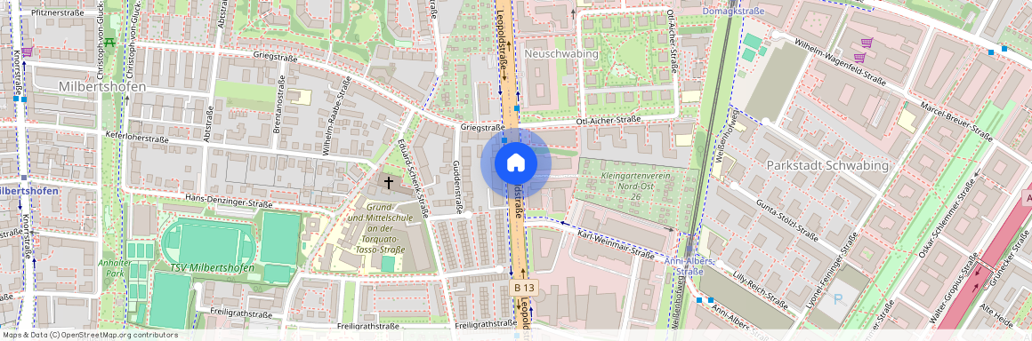 Leopoldstrasse, 80807 München - Milbertshofen - Am Hart