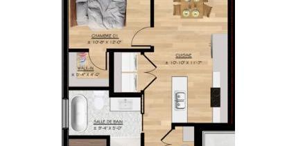 3½ neuf à louer adossé au boisé, Bellefeuille, Saint-Jérôme - Photo 2