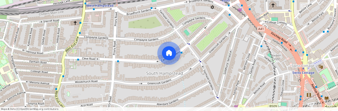 Canfield Gardens, South Hampstead, London NW6 3EB