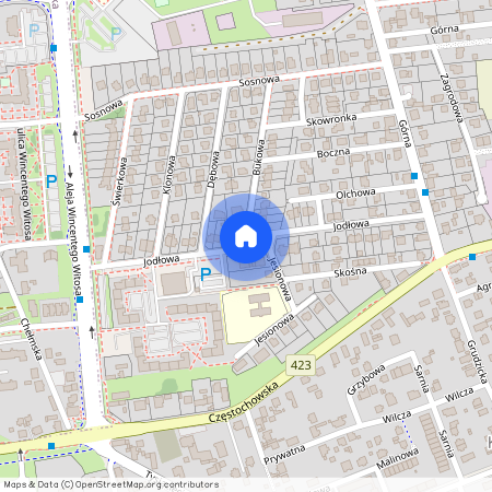 ul. Jodłowa, Kolonia Gosławicka, Opole, opolskie