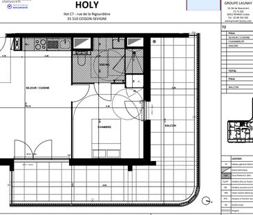 Appartement T2 à louer Cesson Sevigne - 43 m² - Photo 3