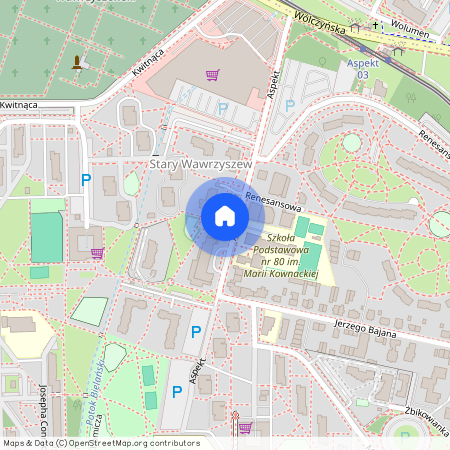 ul. Aspekt, Chomiczówka, Bielany, Warszawa, mazowieckie