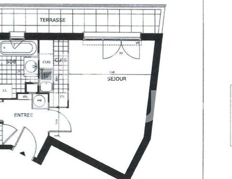 Appartement Louvres 2 pièce(s) 42.17 m2 - Photo 1