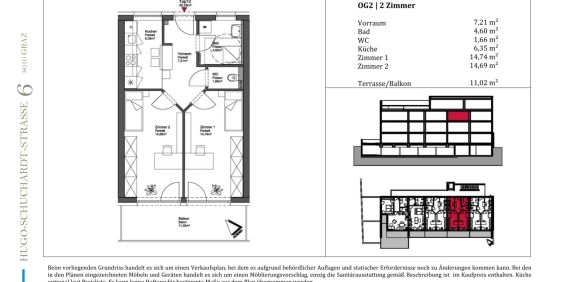NEUBAU! Schöne 2-Zimmer-Wohnung mit Balkon in Top-Lage - ab Jänner 2026! Geidorf! - Photo 3