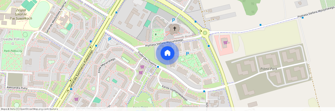 ul. Fryderyka Chopina, Suwałki, podlaskie