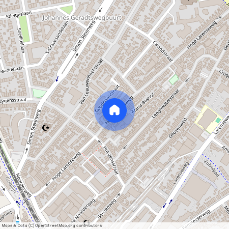 Geuzenbuurt, 1221 AP, Hoge Larenseweg, Hilversum