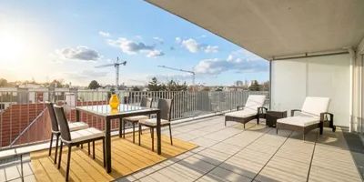 VIC und U1 Kaisermühlen, 4 Zi. mit 35m2 Terrasse Richtung Donauinsel - Photo 3