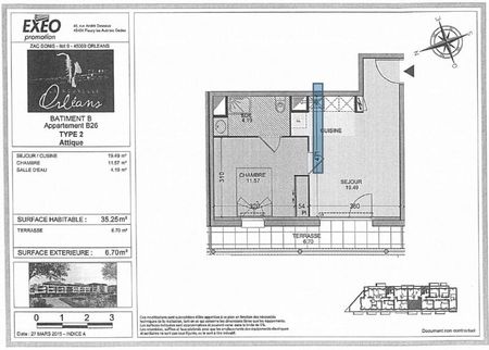 Location Appartement 2 pièces 35m² ORLEANS 45000 - Photo 3