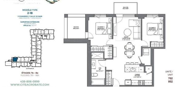 2 CH - 1 SDB - Montreal - $2,195 /mo - Photo 2