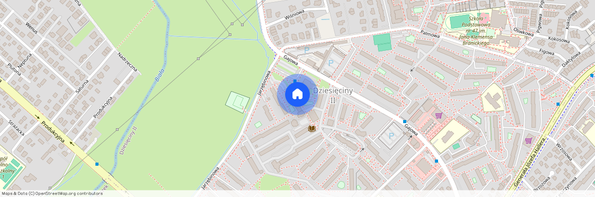 ul. Gajowa, Dziesięciny II, Białystok, podlaskie