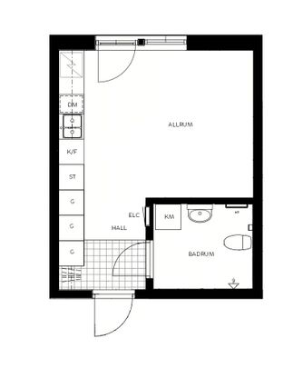 Malcusgatan 3 J, Halmstad - Foto 1