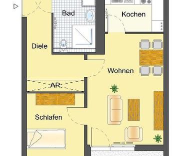 SENIORENWOHNUNG ab 60 !!!!!! Jahren mit WBS A über mind. 60 m² !!!!... - Photo 1