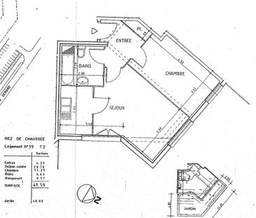 Appartement T2 à louer - 41 m² - Photo 1