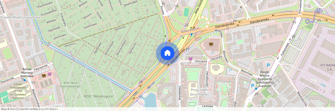 ul. Międzyborska, Grochów, Praga-Południe, Warszawa, mazowieckie