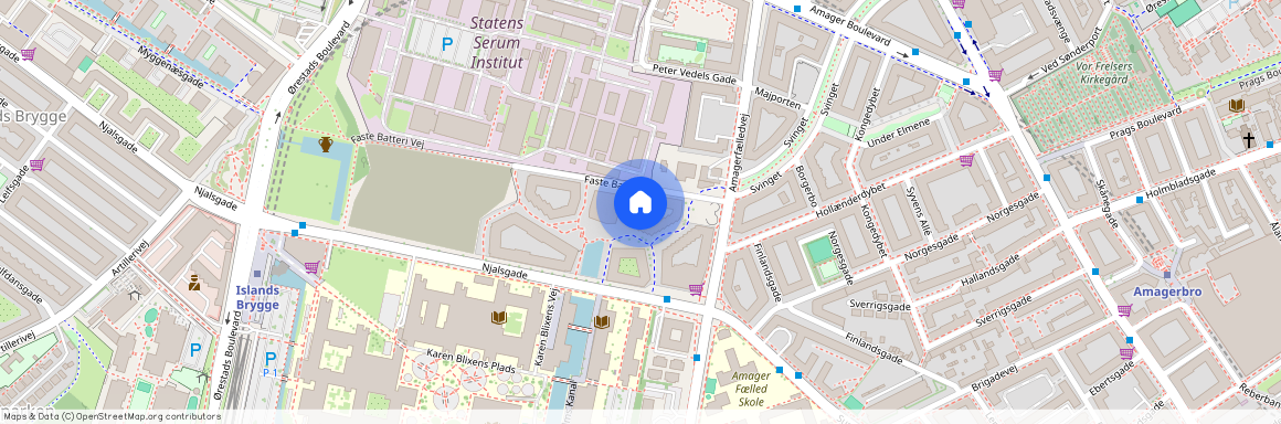 Faste Batteri Vej 92, 2300 København S, Helgagård - Bryggehusene