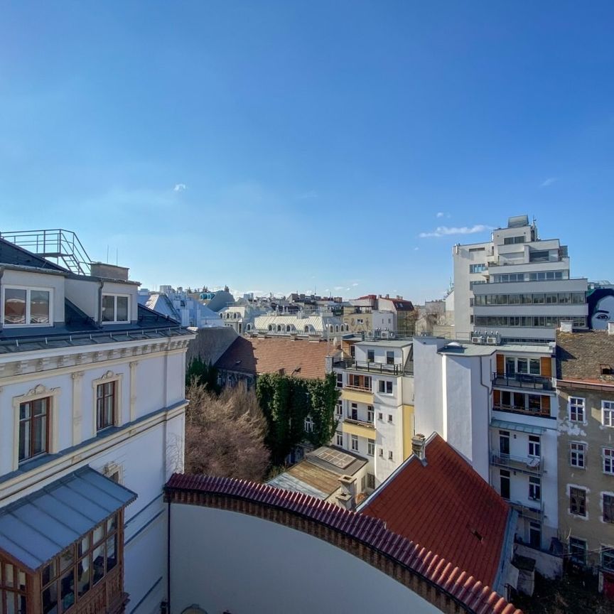 MARGARETENHOF: Traumhafte 3-Zimmer-DG-Wohnung mit Terrasse zu mieten in 1050 Wien - Foto 1