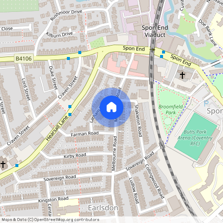 Melbourne Road, Earlsdon, Coventry, CV5