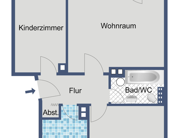 Komfortables Zuhause im 3. OG ohne Aufzug! - Foto 1