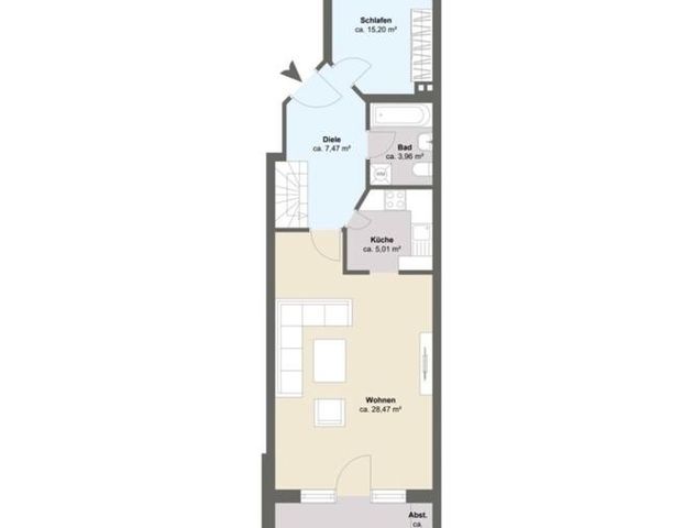 Schöne 2 + 1 - Zimmerwohnung in HH-Jenfeld zum 01.01.2026 - Foto 1