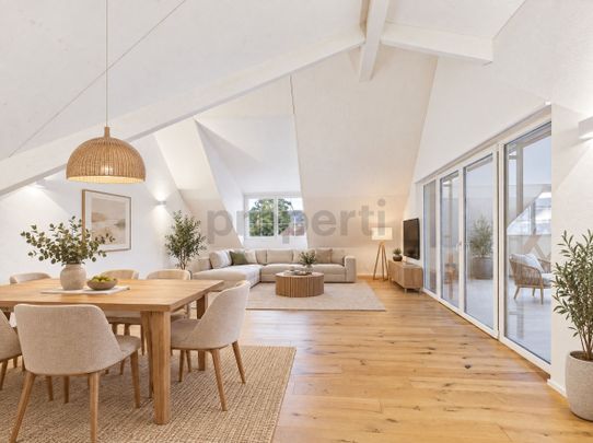 Dachwohnung mit Weitblick Ihr neues Zuhause im Herzen von Schneisingen - Photo 1