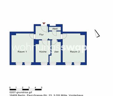 Wohnungsswap - 2 Zimmer, 54 m² - Paul-Grasse-Straße, Pankow, Berlin - Foto 1