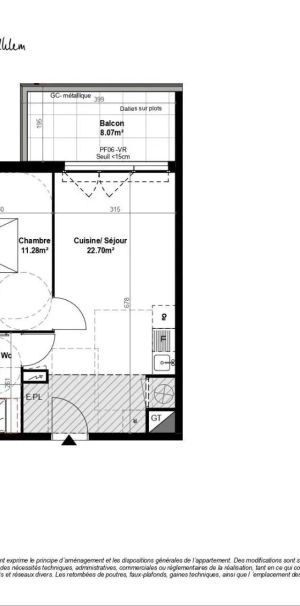 Appartement à louer 2 pièces 38.78m² - Photo 2