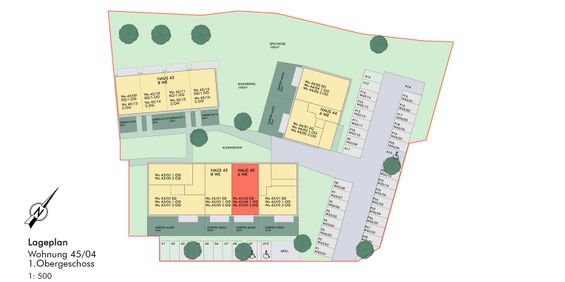 Erstbezug - Lichtdurchflutete 4-Zimmer-Wohnung im Obergeschoss mit Balkon - Foto 3