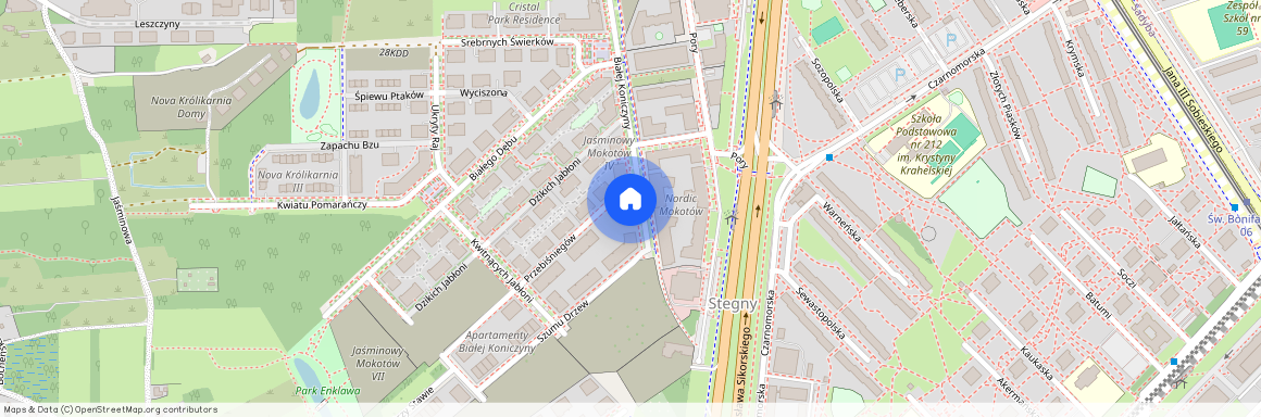 Mokotów, Stegny, Białej Koniczyny 5A, Warszawa