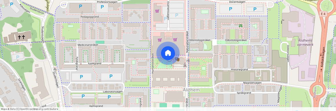 Ekonomstråket, Umeå